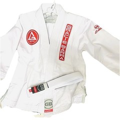 Gracie Barra Jiu-Jitsu Gi Set Youth 4 GB Edition White Ripstop Fabric