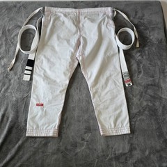 GRACIE BARRA JIU JITSU Gi Pants Adult SIZE A0 White Equipe Edition