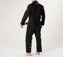 Fuji Sports Flow Tech Breathable Mens BJJ Jiu Jitsu Gi JiuJitsu Black/Gold