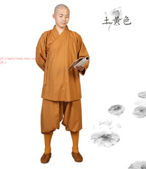 Women Men Buddhist Robes Shaolin Monk Kung fu Suit Meditation Cotton Uniforms