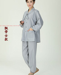 Women’s Suits Buddhist Monk Religion Clothing Sets Lay Shirt+Pants Uniforms Set