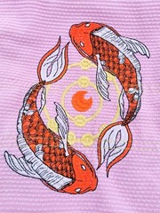 Fluory Pink Koi Fish BJJ Gi Jacket Only – Women’s F1/F2 (Fits Small/Medium)