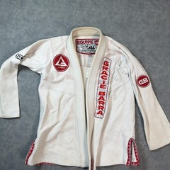 Gracie Barra Storm BJJ Gi Jacket Kimono Top A0 XS White Mens Jiu Jitsu Training