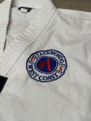 US West Coast Taekwondo Uniform Dobok Set White Size 160 Youth Good Condition