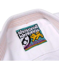 White BJJ Gi Shoyoroll Ember Competitor JIU-JITSU UNIFROM With Bag 450 GSM