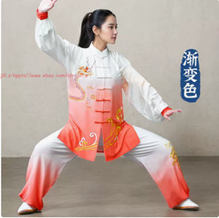 Women Men’s Milk Silk Chinese Tai Chi Suit martial arts Uniform Kung Fu Suit Set