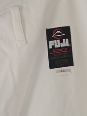 Gracie Jiu-Jitsu Fuji BJJ Gi White A3 Complete Uniform Kimono Brazil Martial Art