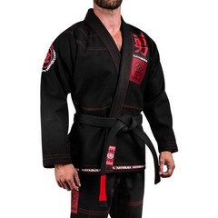 Hayabusa Goorudo 3 Gold weave Gi A1 (Black and Red) – Size A1