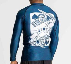 Fuji Maeda Flex Lite Mens MMA BJJ Jiu Jitsu Long LongSleeve LS Rashguard – Blue
