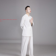Linen Unisex Chinese Tai Chi Uniforms Kung Fu Clothing YOGA Fitness Zen Clothes