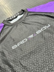 New Bad Boy Purple Rashguard BJJ Jiu Jitsu MMA Gi Muay Thai Medium Made Brazil