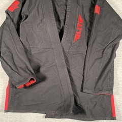 Elite Sports Womens BJJ Gi Jacket Top F1 XS Black Red Jiu Jitsu Kimono Uniform