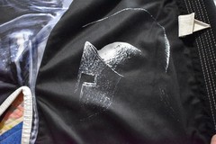 War Tribe SPARTAN LIVE FREE Jiu-Jitsu Set Jacket & Pants Black A1 martial arts