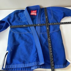 Gold BJJ Aeroweave Jiu Jitsu Gi Top Blue Mens A3L Cotton Martial Arts Fighting