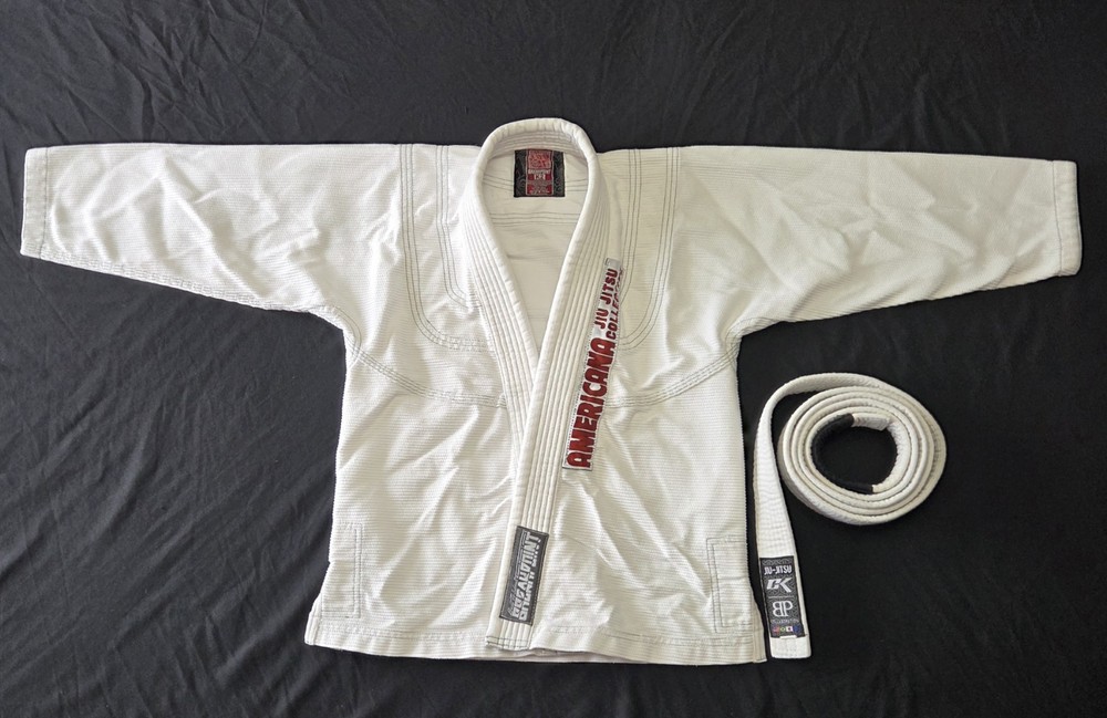 Youth Kids Size K2, Brazilian Jiu-Jitsu Top & Belt, Tiger Patch, Breakpoint