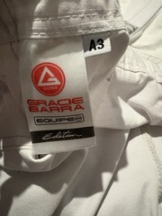 Gracie Barra Gi Adult A2 Jacket A3 Pants Jiu Jitsu Kimono White
