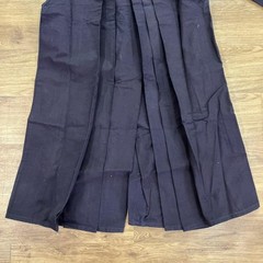 Japanese Kendo Hakama Pants Kimono Navy Blue Embroidered Size 2.3 Kids