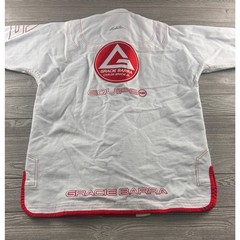 Gracie Barra Equipe Edition BJJ Gi Jacket White Red A4 Brazilian Jiu Jitsu Kimon