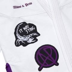 Albino & Preto Batch #85 No Mercy White BJJ Gi with Gi Bag | A&P Limited Edition