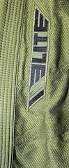 Elite Sports BJJ Gi Jacket A1 Olive Green Jiu Jitsu Kimono Top Lightweight SZ A3