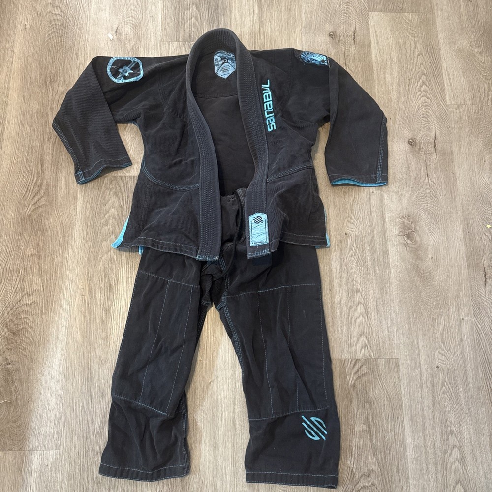 Sanabul Jiu Jitsu gi Kids Youth K2 Black
