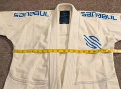 Sanabul Essential BJJ Jiu Jitsu Gi White Adult Size A0 MMA
