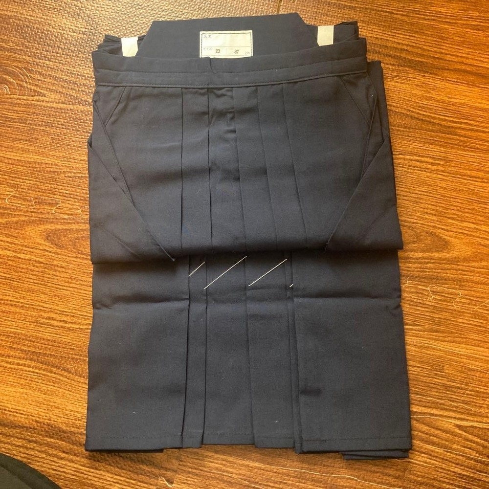 Japanese Kendo Gi Jacket Hakama Set Mitsuboshi No 23 Length 33.1in