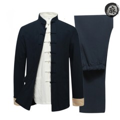 3pcs/set cotton&linen tang suit kung fu tai chi clothing martial arts uniforms