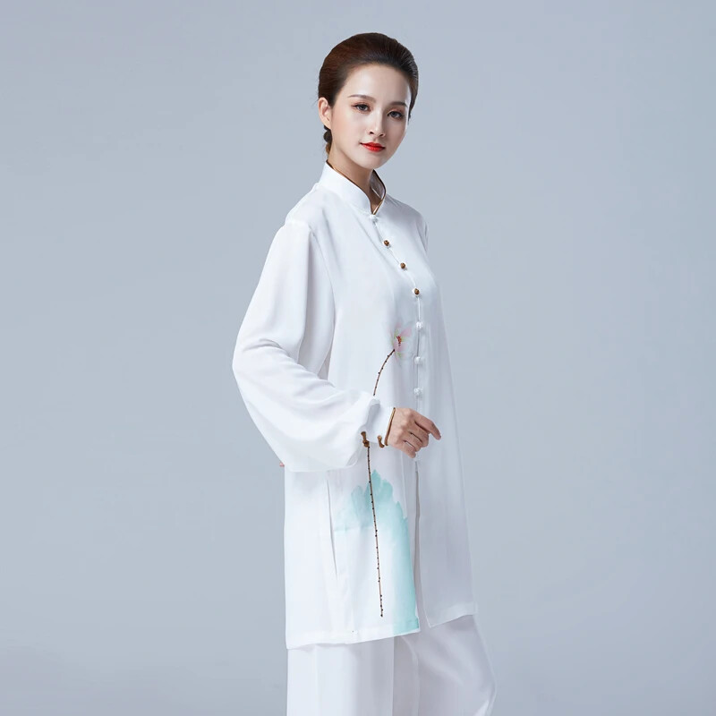 Tai Chi Clothes Wushu Kung Fu Dress Martial Art Uniform Painting Breathable