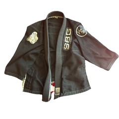 SBG Gi Youth Child Black C2 Straight Blast Gym MMA Martial Arts JuJitSu