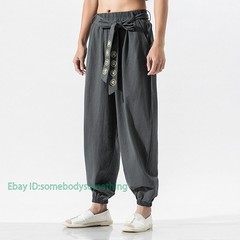 Kung Fu Tai Pants Bloomers Wushu Martial Arts Wing Chun Clothing Training Linen