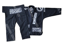 Unisex Black Brazilian jiu jitus uniform custom made bjj kimono A2L Size