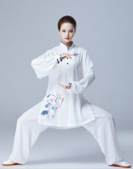 Women Tai Chi Clothes Wushu Clothing Martial Art Uniform Kung Fu Dress Long