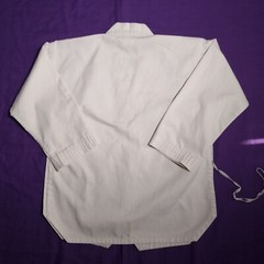 Adidas Gi Top Shirt World Taekwondo Federation Uniform 140cm White