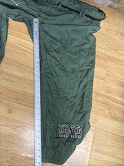 Level Black Green BJJ A3W Cotton Pants Men’s Size 3XL