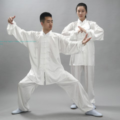 Satin Unisex Martial Arts Uniform Kung Fu Suit Costume Tai Chi Performance Sets