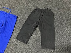 Gladiator Jiu-Jitsu Kids Gi Pants 00 Blue 0 Black Cotton Gi Youth BJJ
