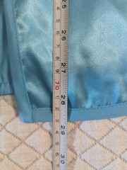 Satin Uniform, tai chi kung fu wing chun, top pants belt, blue, long sleeve