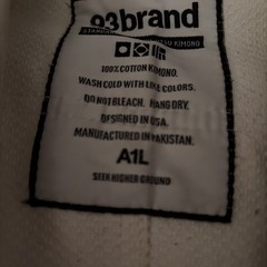 93 Brand Gi Jiu-Jitsu Gi Jacket Top White size – A1L Made USA Pro Pants