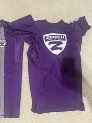 2 Zenith Jiu-Jitsu rashguards size M used bjj