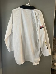 Adidas World Taekwondo Federation Top White 190CM Uniform Long Sleeve Sz 5