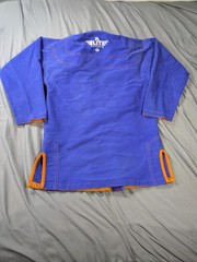 Elite Sports BJJ Gi Jacket Mens Small A1 Blue Kimono Brazilian Jiu Jitsu MMA