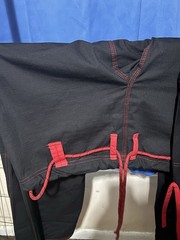 Martial Arts Gi Uniform Set Jacket & Pants Black/Red Size A-7