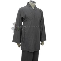 Buddhist Shaolin Monk Robe complete set Daily Kung Fu Suit Meditation Uniforms