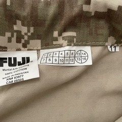 Fuji Gi Men A3 Belt Jiu Jitsu Pant 28 “ Inseam Camo Print MMA Martial Art Vale