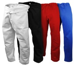 Karate Pants Heavy W’t 12 OZ 100% Cotton Preshrunk Martial Arts Gi New