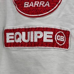 Gracie Barra Gi Jiu Jitsu Jacket Kimono Top Adult A0 White Equipe GB BJJ Adidas