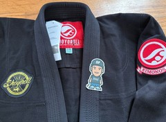 NEW SHOYOROLL AK15359 THE COMPETITOR BLACK KIMONO GI JIU JITSU BJJ #17 RARE 2W