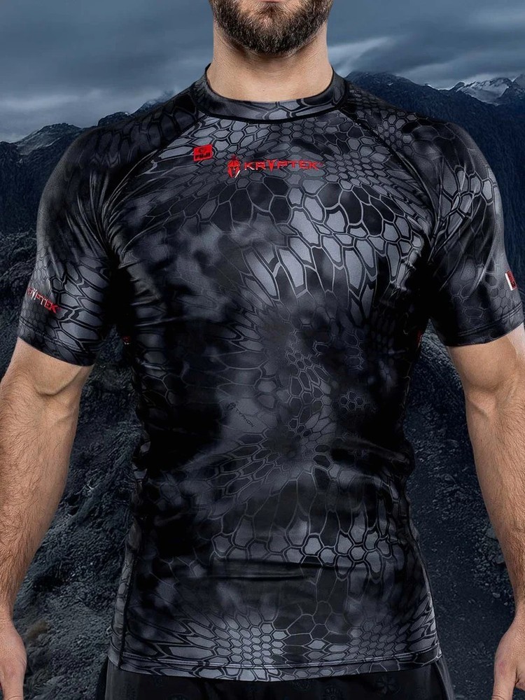 Fuji Kryptek Collab MMA BJJ Jiu Jitsu ShortSleeve Short SS Rashguard – Typhoon
