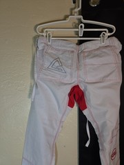 Gracie Barra Equipe Storm White Jiu-Jitsu Gi Pants Only Uniform Size A0 Karate